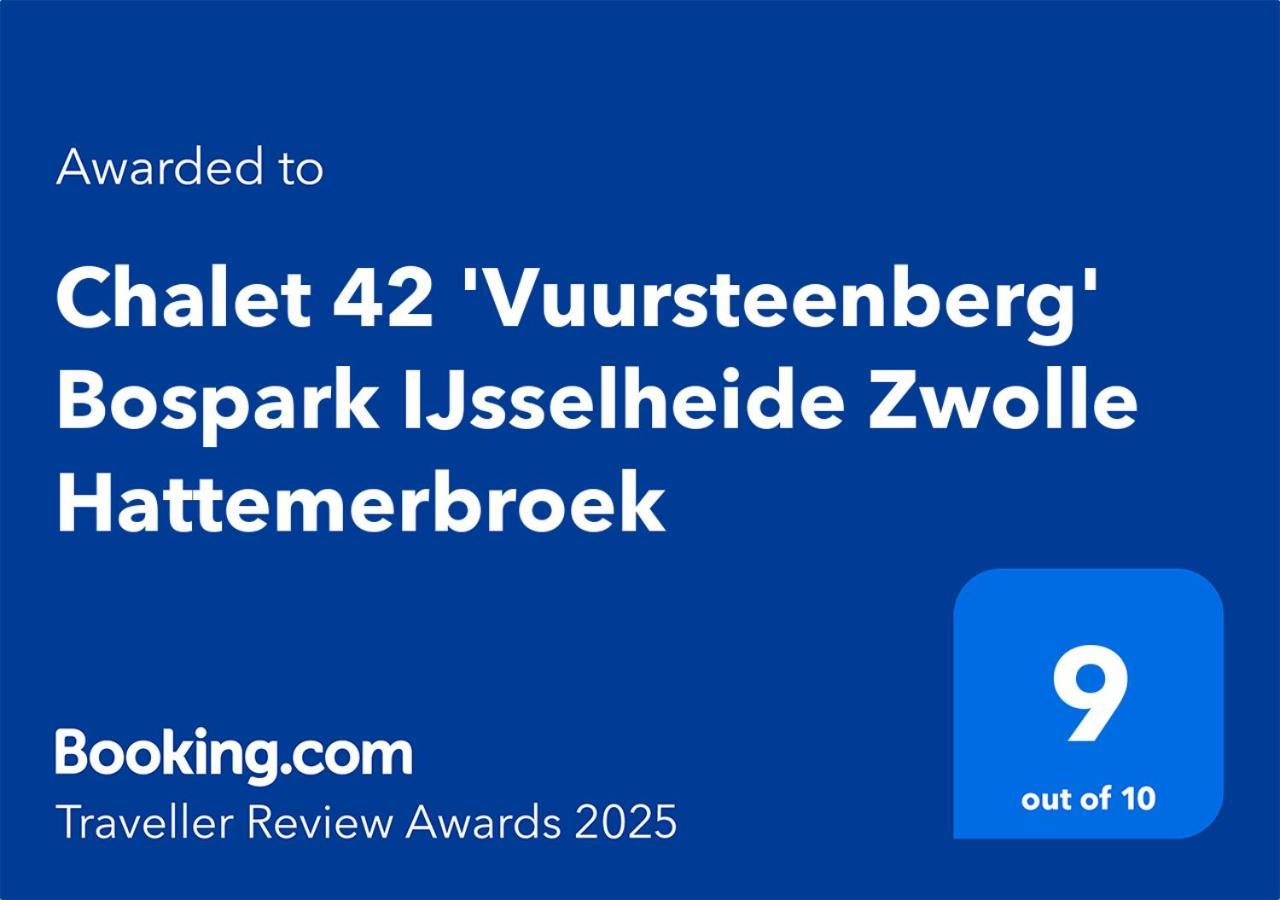Chalet 42 'Vuursteenberg' Bospark Ijsselheide Zwolle Hattemerbroek Luaran gambar